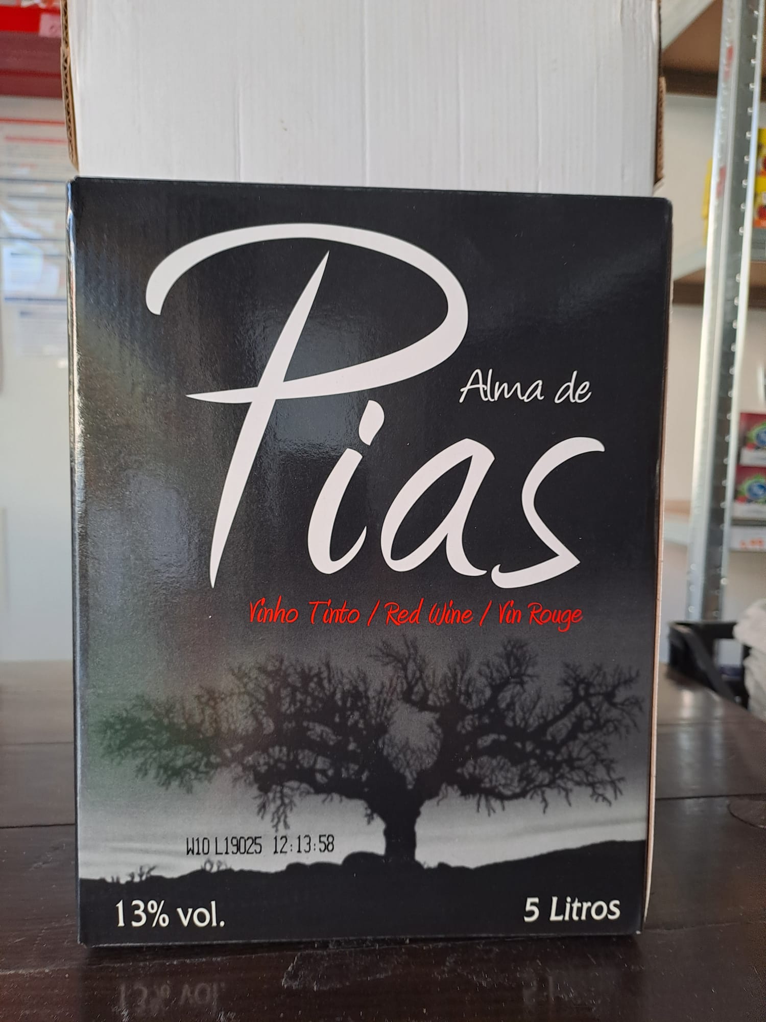 Vinho Tinto 5l box Alma de Pias