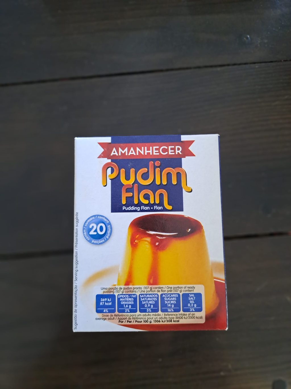 Pudim flan Amanhecer 20 doses