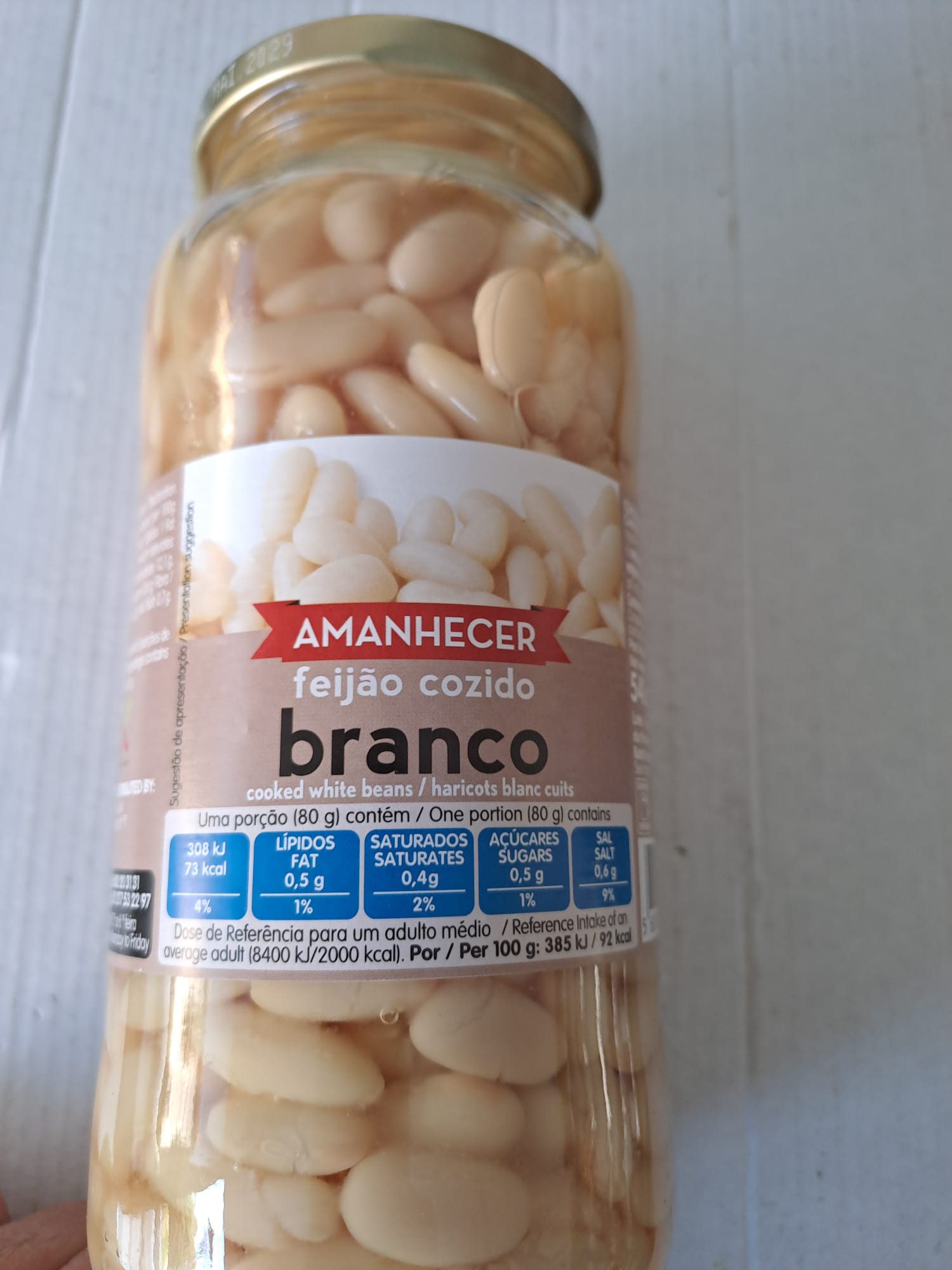 Feijão cozido Amanhecer 540g